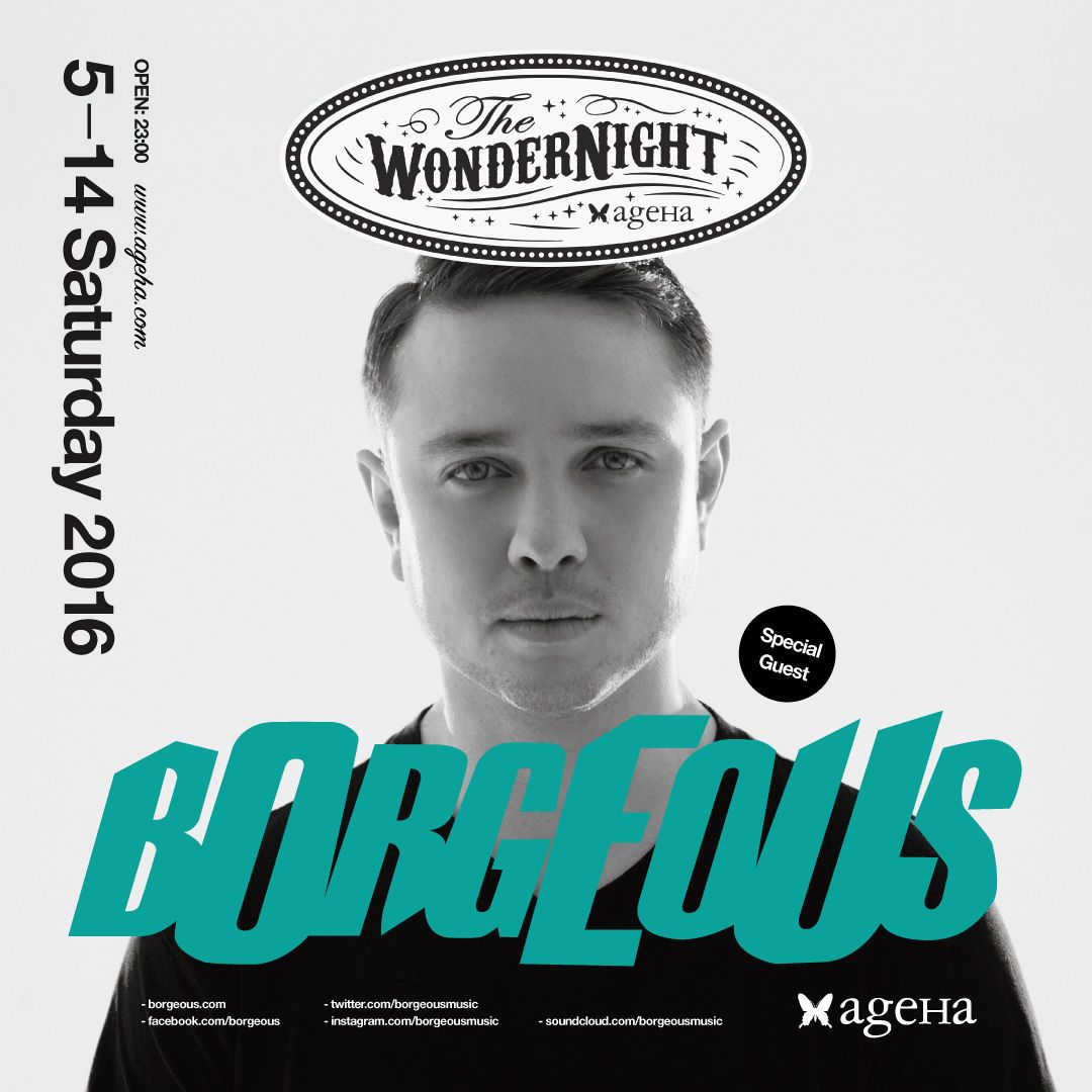 ageHa SATURDAY  “The WonderNight” feat. Borgeous