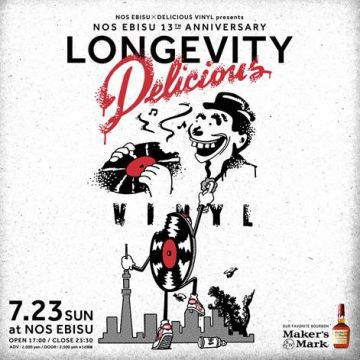 NOS EBISU 13TH ANNIVERSARY x DELICIOUS VINYL presents “LONGEVITY"