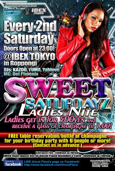 SWEET SATURDAYZ "Ladies Nite"