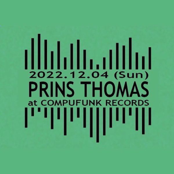 PRINS THOMAS JAPAN TOUR 2022 IN OSAKLA