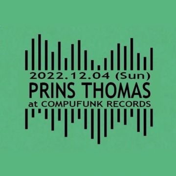 PRINS THOMAS JAPAN TOUR 2022 IN OSAKLA