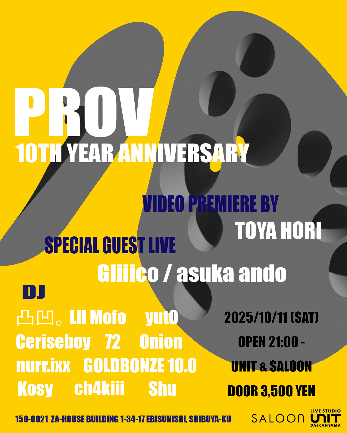 "PROV 10TH YEAR ANNIVERSARY"