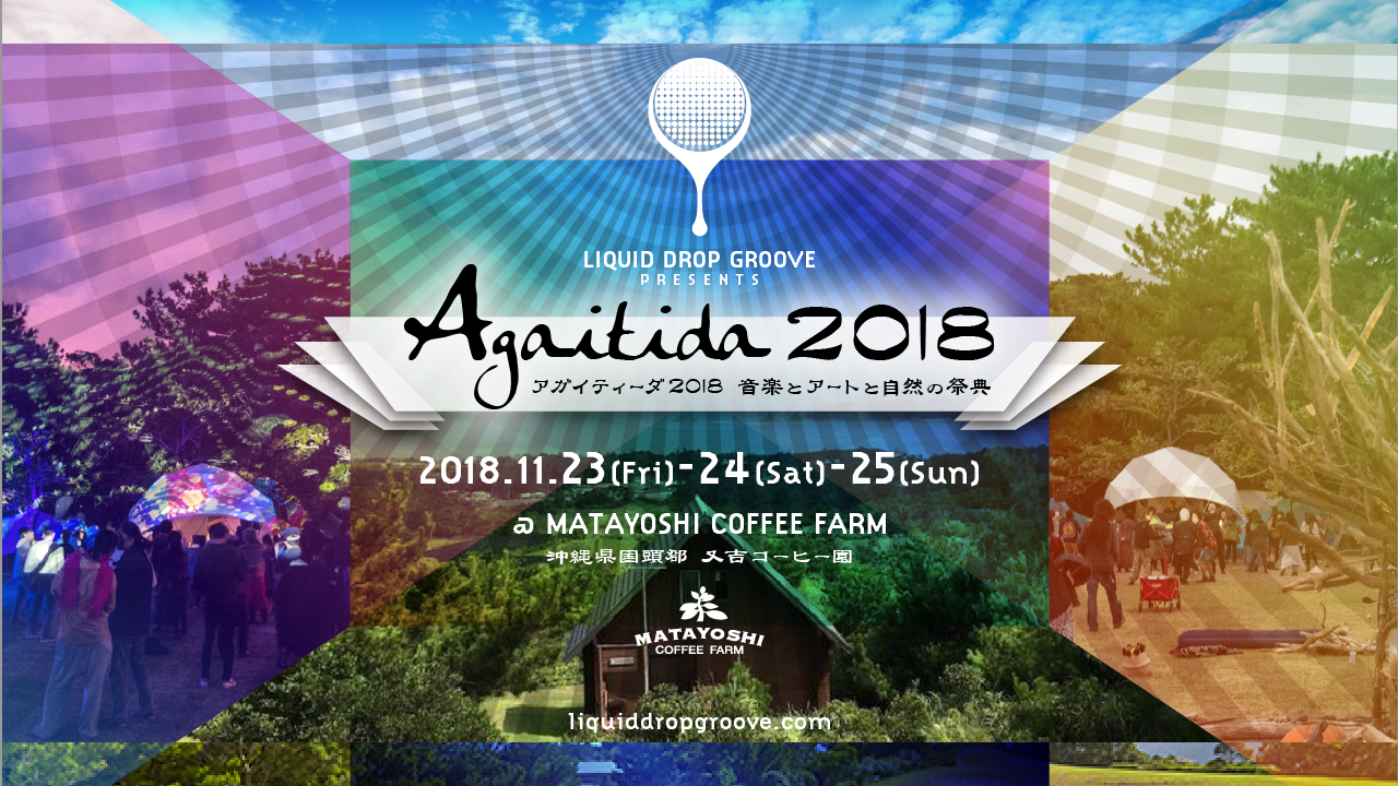 日本のサイケデリックテクノレーベルLiquid Drop Grooveが沖縄で野外パーティー「Agaitida 2018」を開催