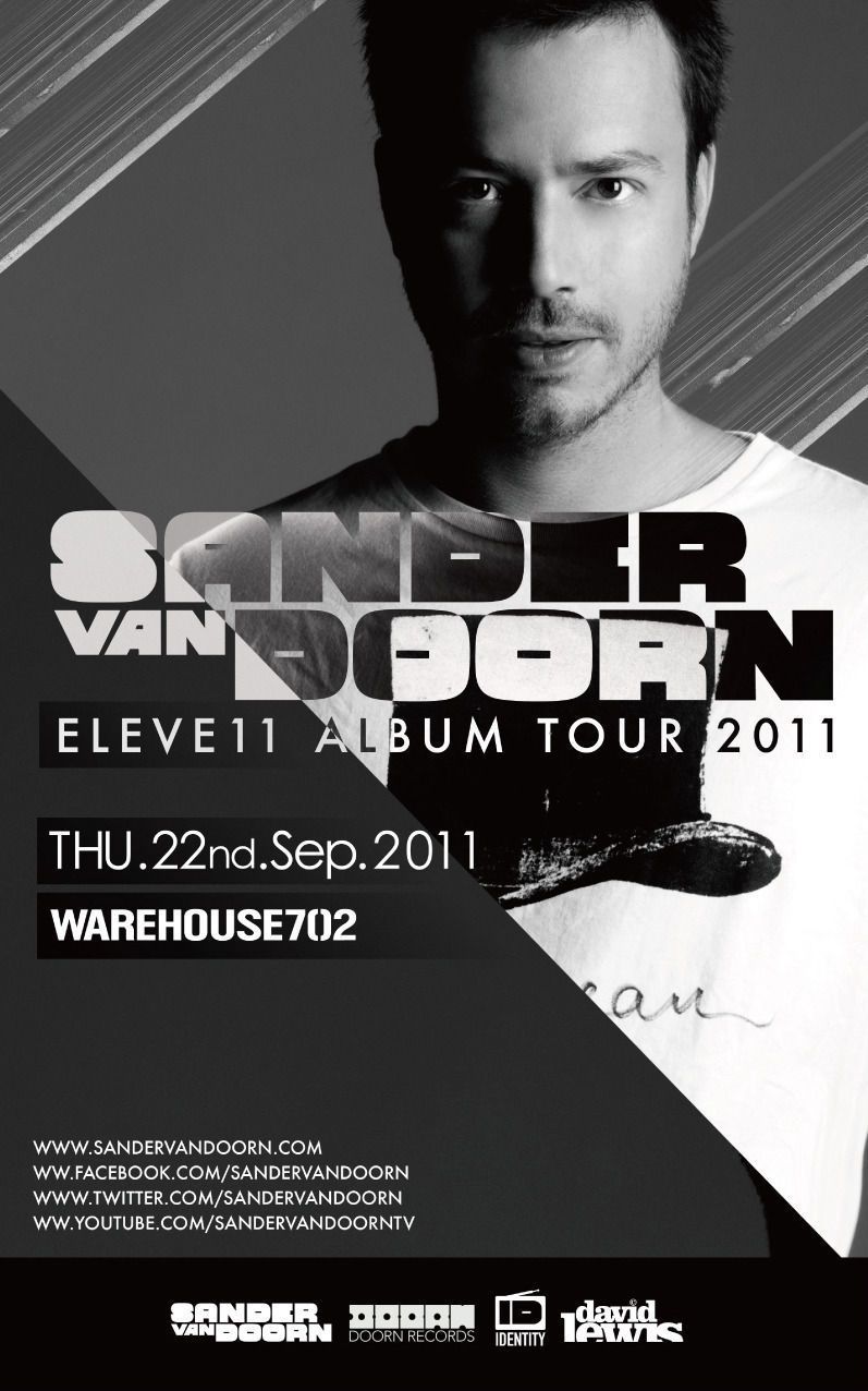 「Sander Van Doorn Eleve11 Alubum Tour 2011」前売Eチケットの販売がスタート
