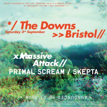 Massive Attackがブリストルで大型野外ライブを開催。サポートアクトにPrimal Scream、Skeptaが決定