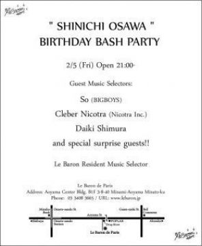 Le Baron de Paris Presents Shinichi Osawa Birthday Bash with Nicotra inc