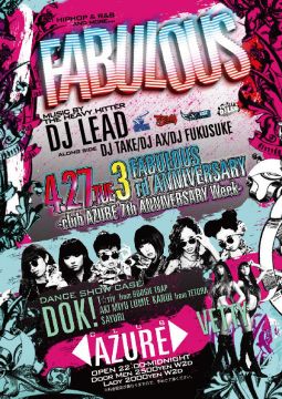 FABULOUS 3rd ANNIVERSARY -club AZURE 7th ANNIVERSARY Week-