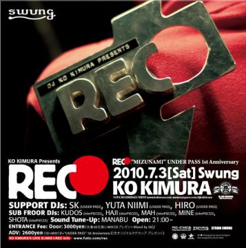 UNDER PASS 1st Anniversary "REC● MIZUNAMI"