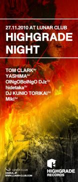 HIGHGRADE NIGHT feat.TOM CLARK JAPAN TOUR