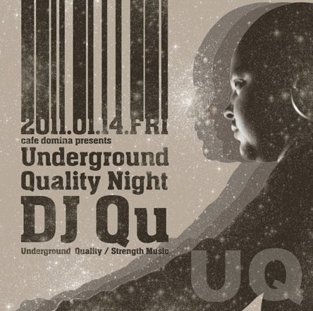 cafe domina presents underground quality night DJ Qu