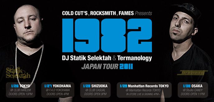 1982  (DJ Statik Selektah & Termanology) Japan Tour