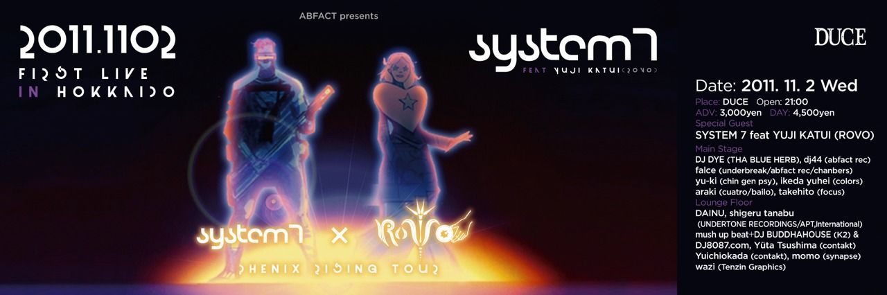 ABFACT  ~ System 7 Phenix Rising Tour ~