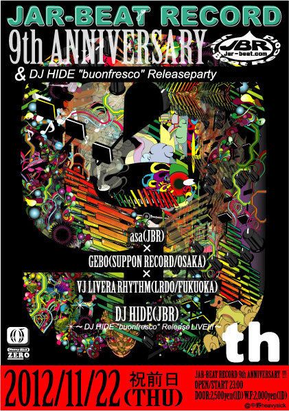 Jar-BeatRecord 9th Anniversary & DJ HIDE "buonfresco" Release party