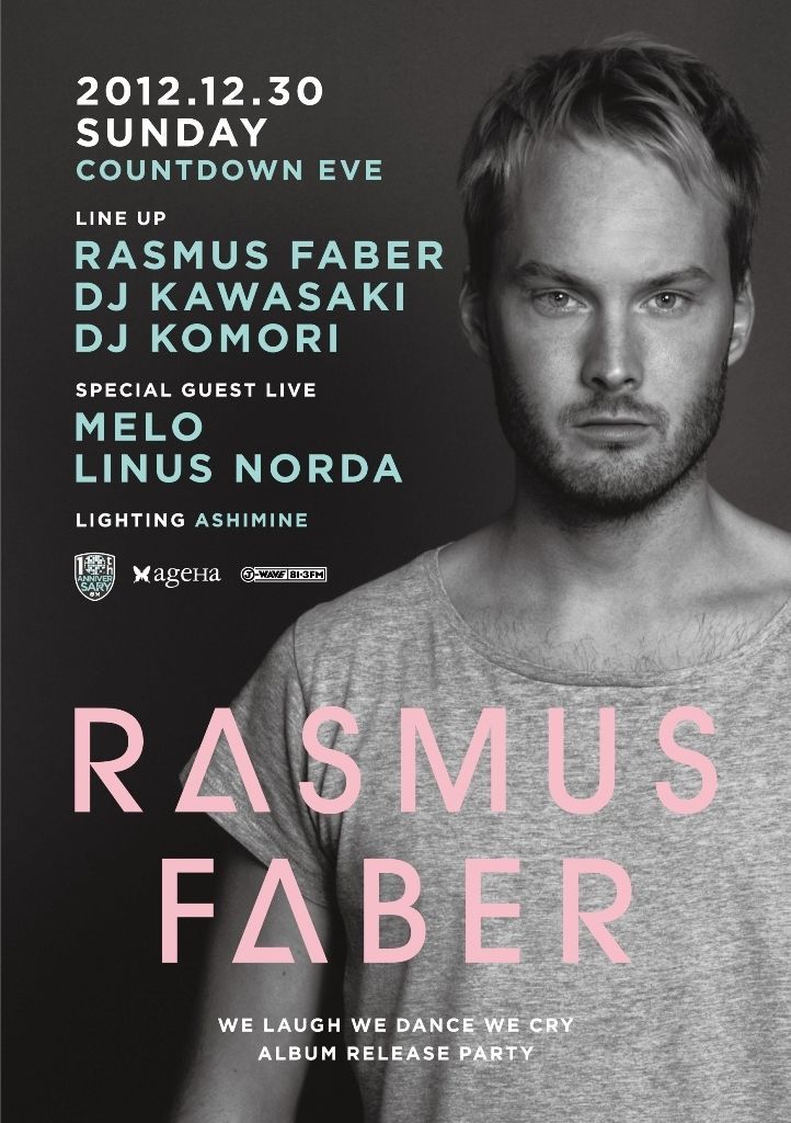 RASMUS FABER “WE LAUGH WE DANCE WE CRY” ALBUM RELEASE PARTY