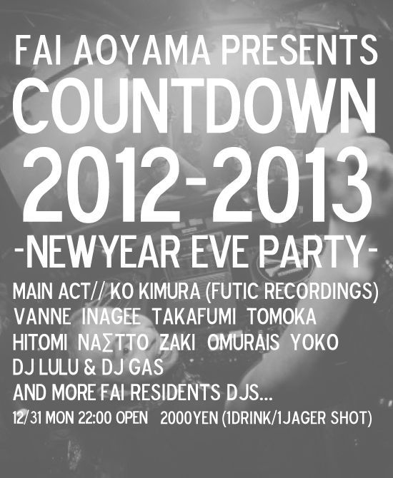 COUNTDOWN NEWYEAR EVE PARTY 2012-2013