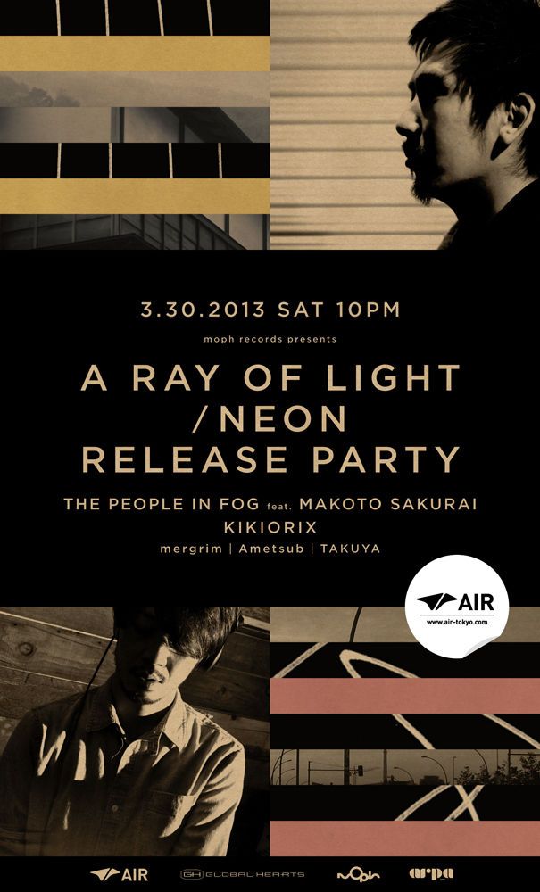 moph records presents A RAY OF LIGHT / NEON  Release Party