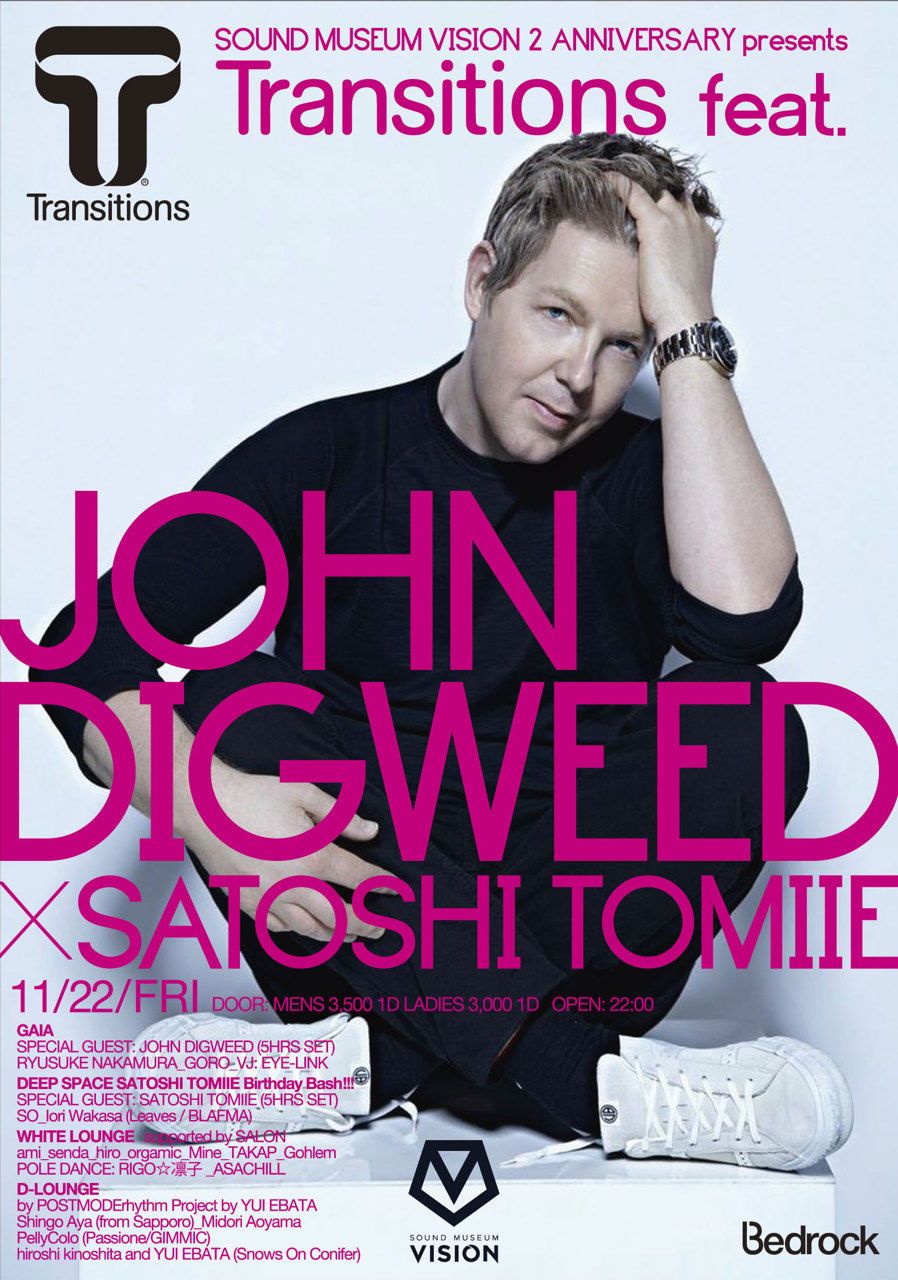 SOUND MUSEUM VISION 2nd ANNIVERSARY presents Transitions feat. JOHN DIGWEED x SATOSHI TOMIIE