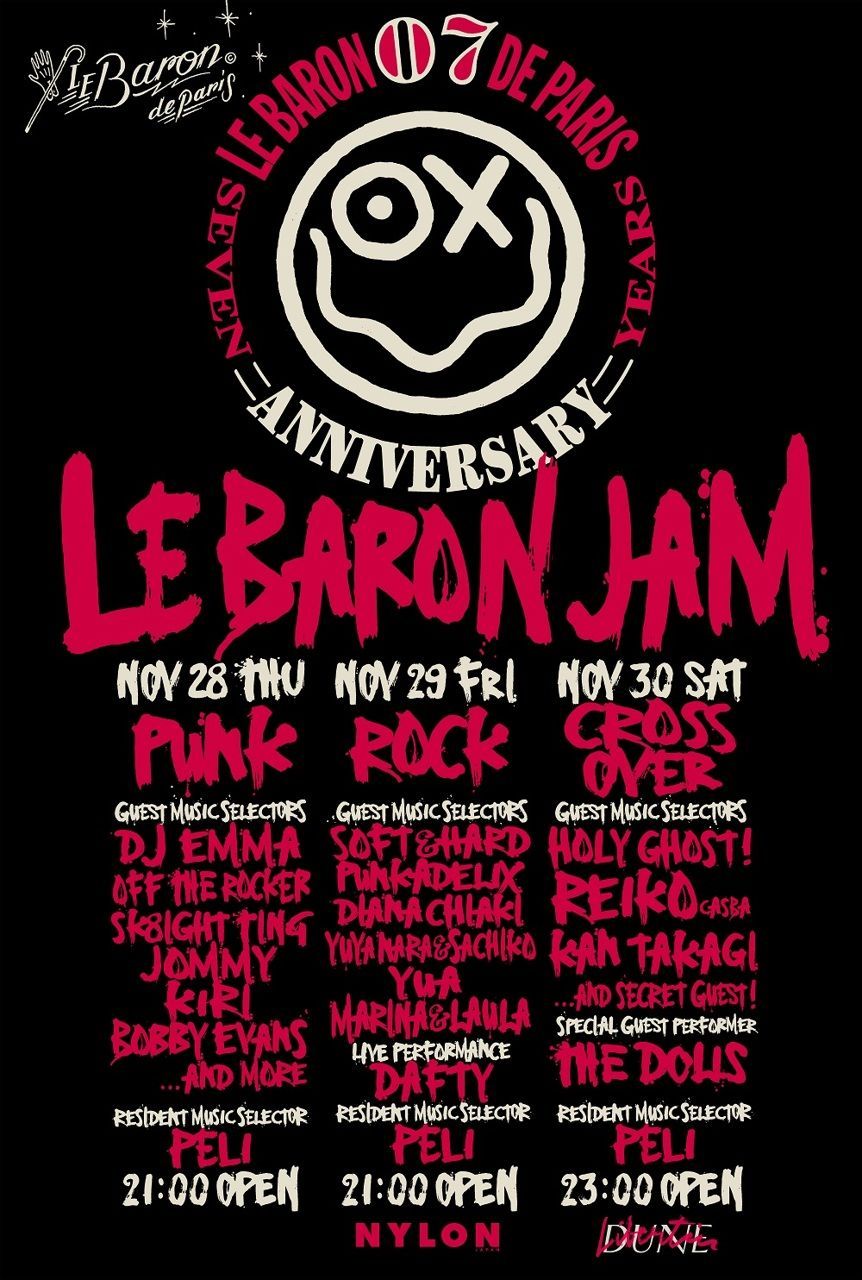 Le Baron de Paris 7th Anniversary Party “Le Baron JAM -PUNK-”