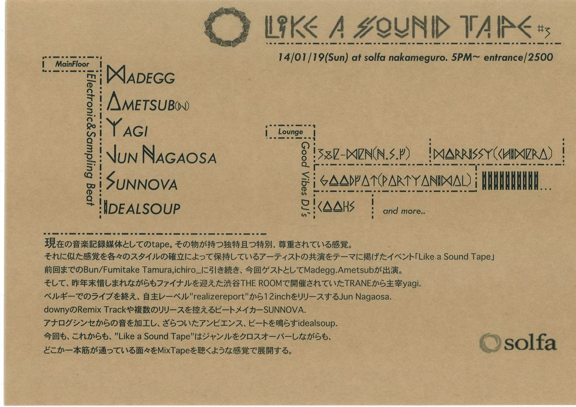 Like a Sound Tape#3