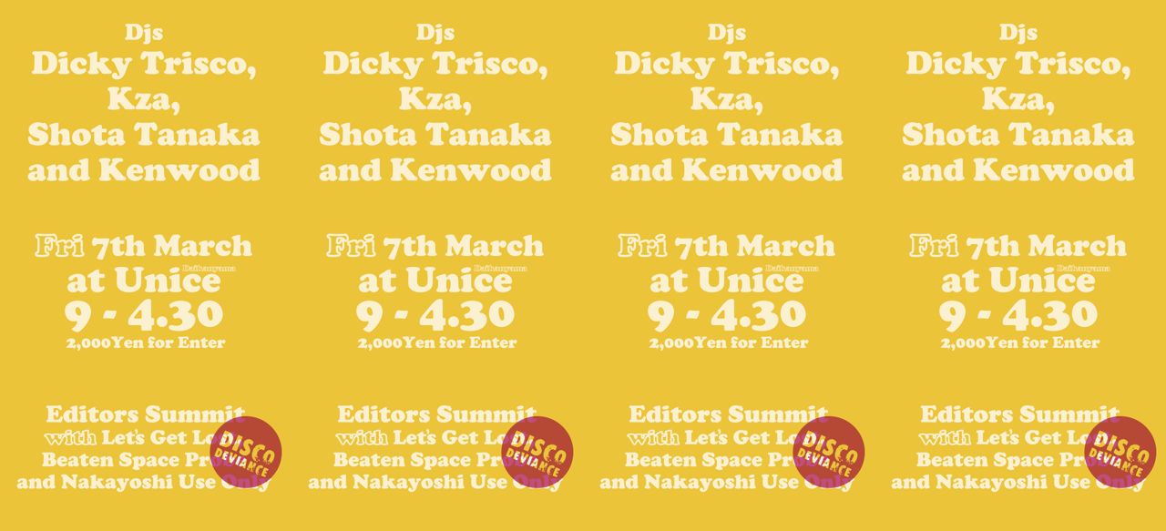 Disco Deviance Aisa Tour 2014 : Tokyo