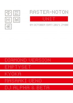 UNIT 10th Anniversary RASTER-NOTON. UNIT 2014