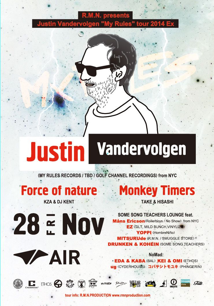 Justin Vandervolgen "My Rules" 2014 Tour Ex