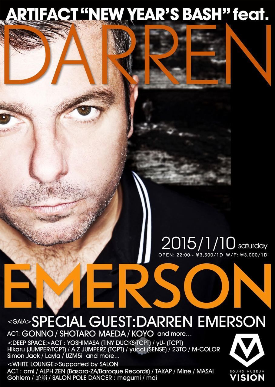 ARTIFACT “NEW YEAR’S BASH” feat. DARREN EMERSON