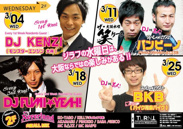 Neverland / SPECIAL GUEST : BKB(バイク川崎バイク)