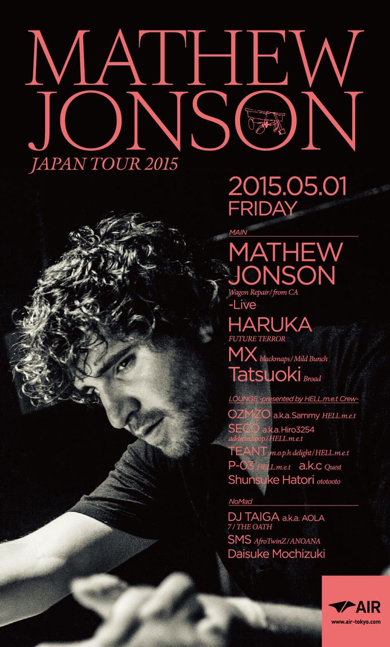 MATHEW JONSON JAPAN TOUR 2015