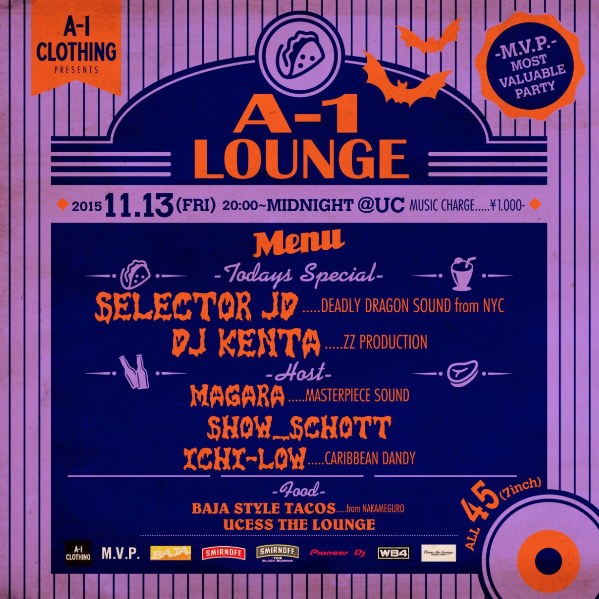A-1 CLOTHING PRESENTS A-1 LOUNGE -M.V.P.-( MOST VALUABLE PARTY)