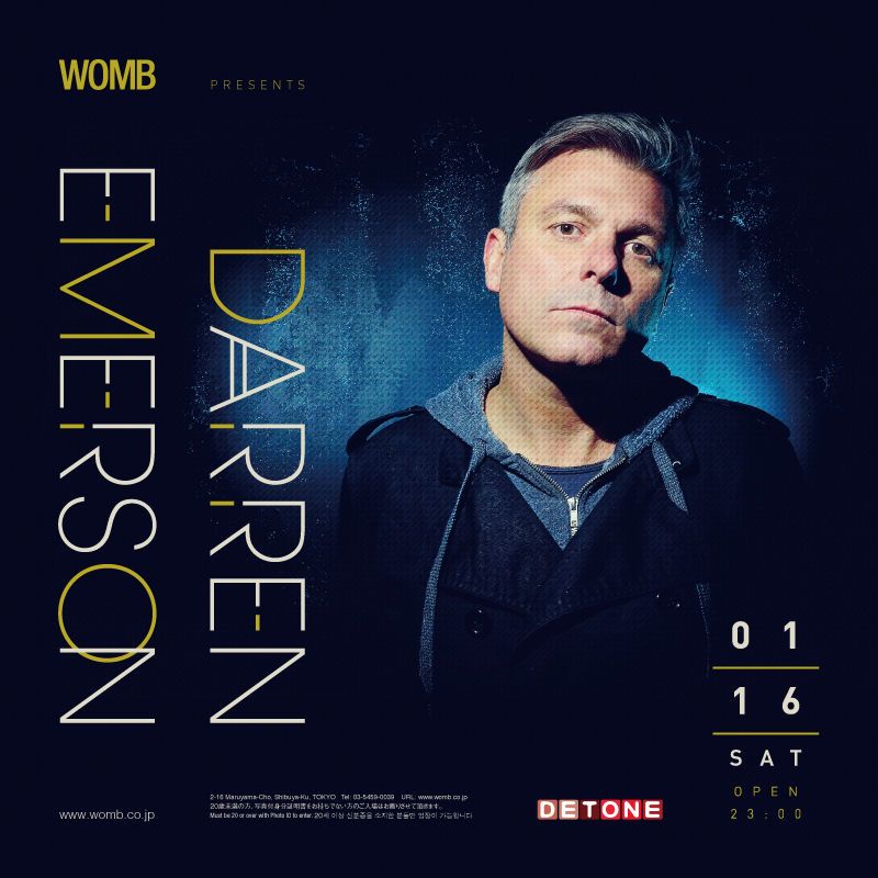 WOMB presents DARREN EMERSON