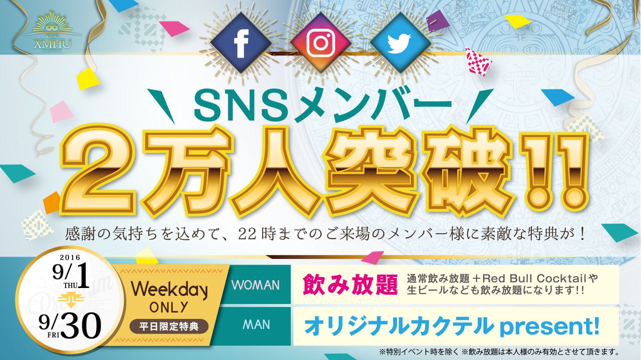 TIKAL / SNSメンバー２万人突破！！