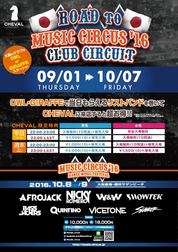 RED 「VIP PARTY」 / ROAD to MUSIC CIRCUS’16 ~ CLUB CIRCUIT ~