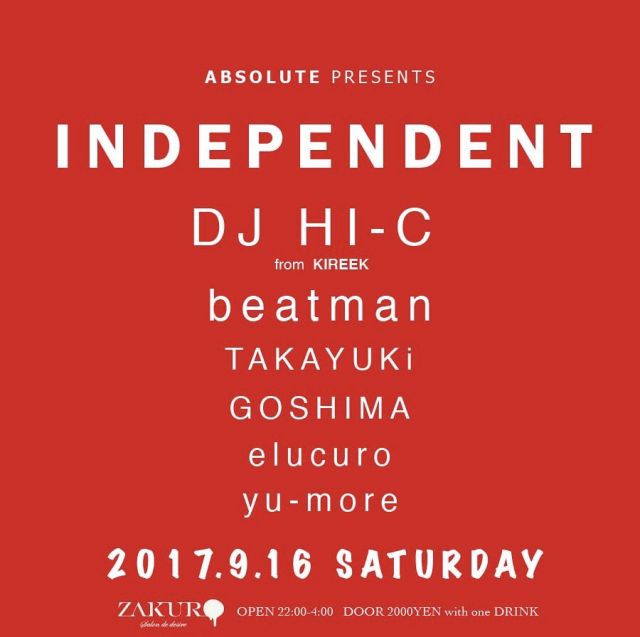 ABSOLUTE Presents INDEPENDENT