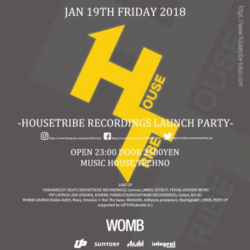 HOUSETRIBE presents -HOUSETRIBE RECORDINGS LAUNCH PARTY-