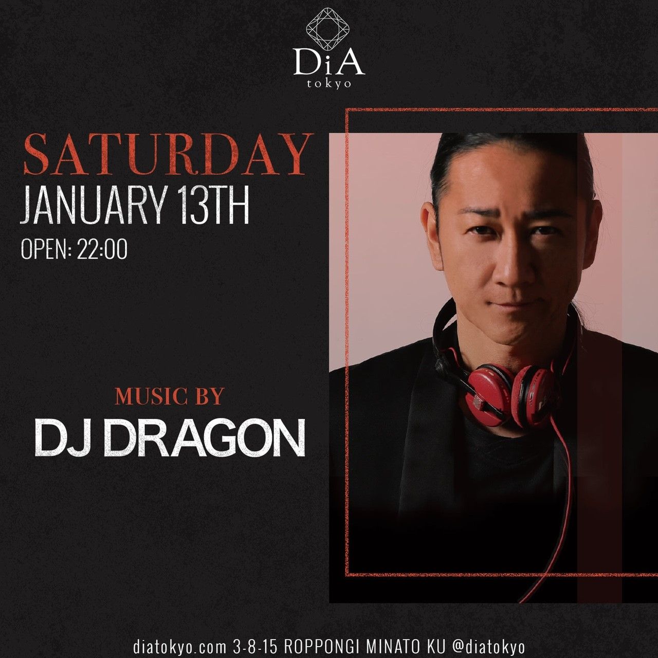 　　　　　　SATURDAY @ DiA tokyo