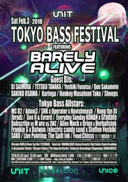 BC pres. TOKYO BASS FESTIVAL 2018 feat. Barely Alive (US)