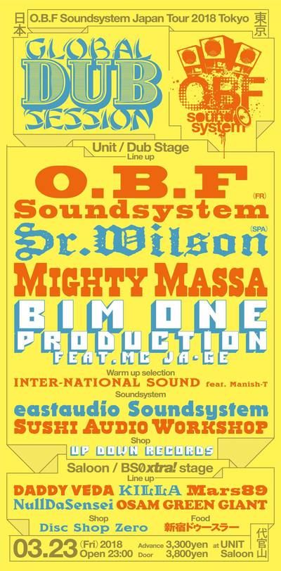 Global Dub Session O.B.F Japan Tour 2018 in Tokyo
