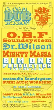 Global Dub Session O.B.F Japan Tour 2018 in Tokyo