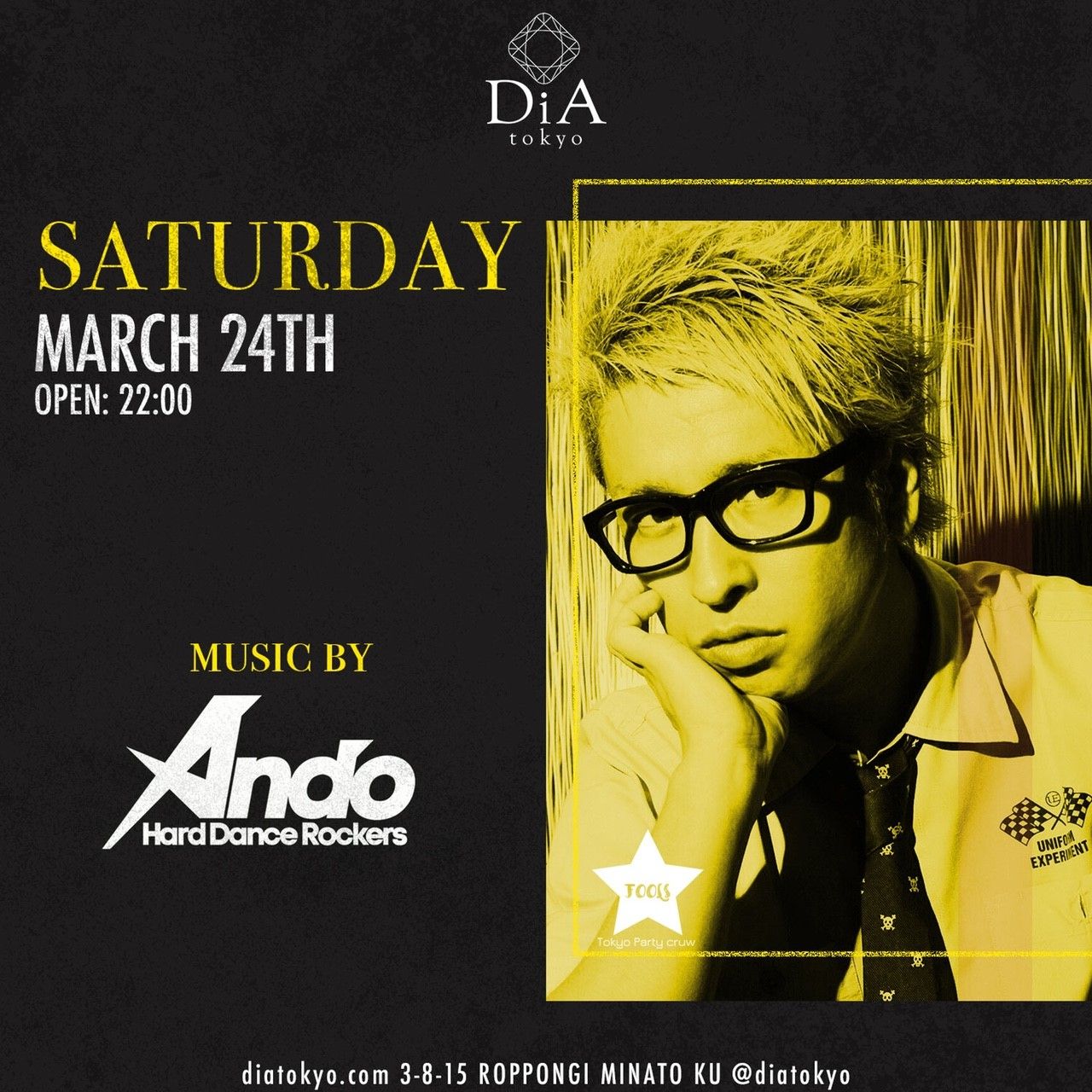 　　　　　　SATURDAY @ DiA tokyo