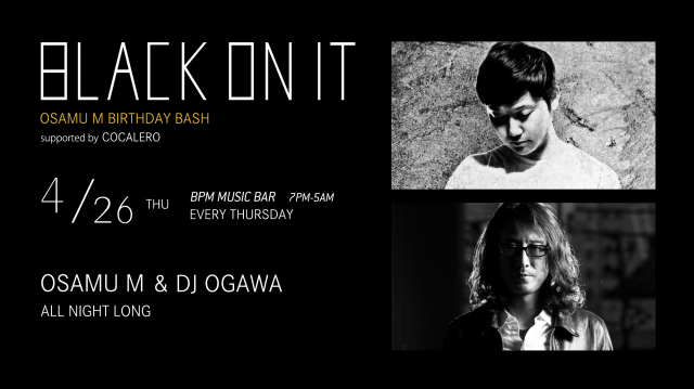 BLACK ON IT Supported by COCALERO