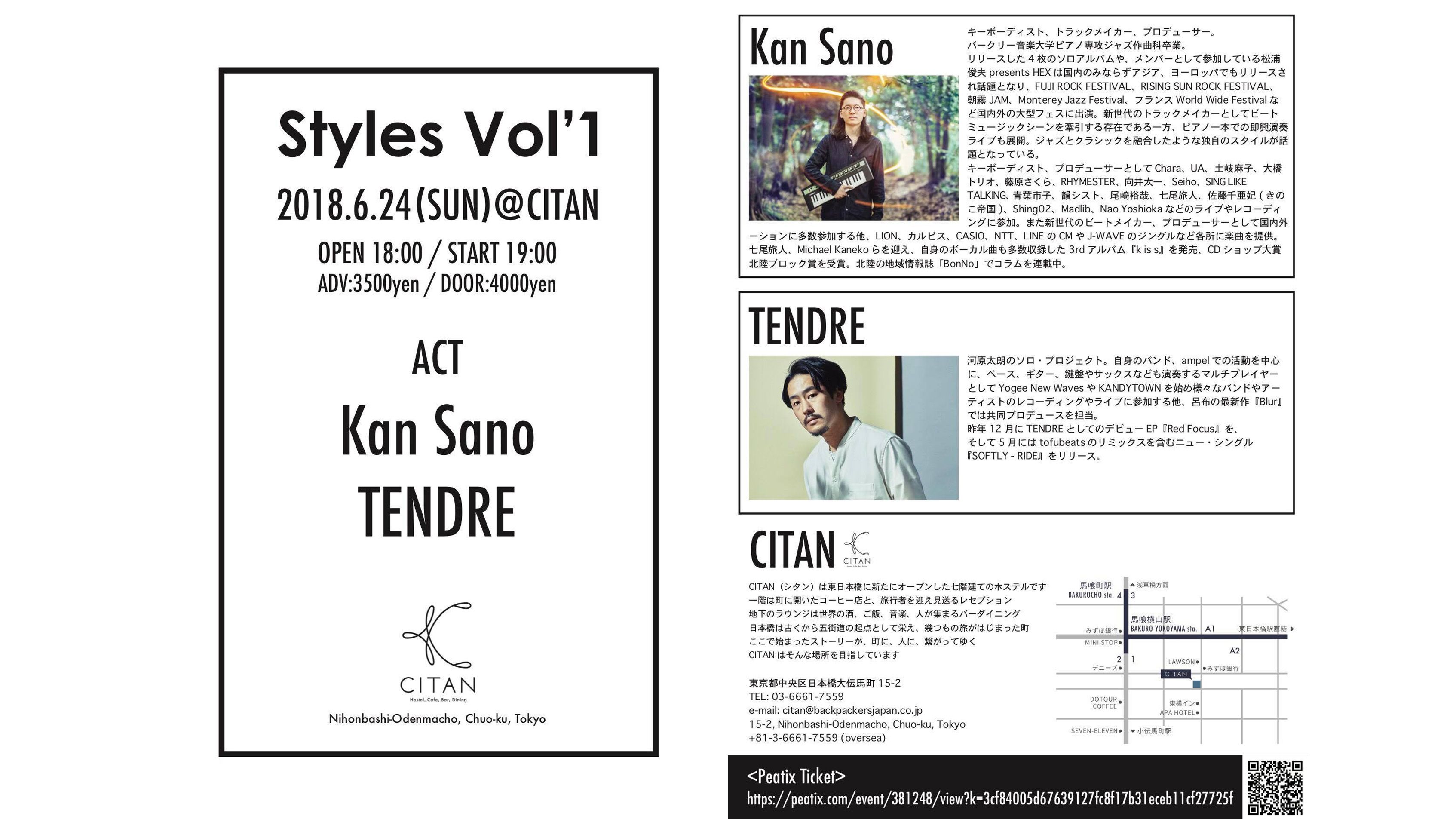 6/24(SUN) LIVE ENENT -Styles-
