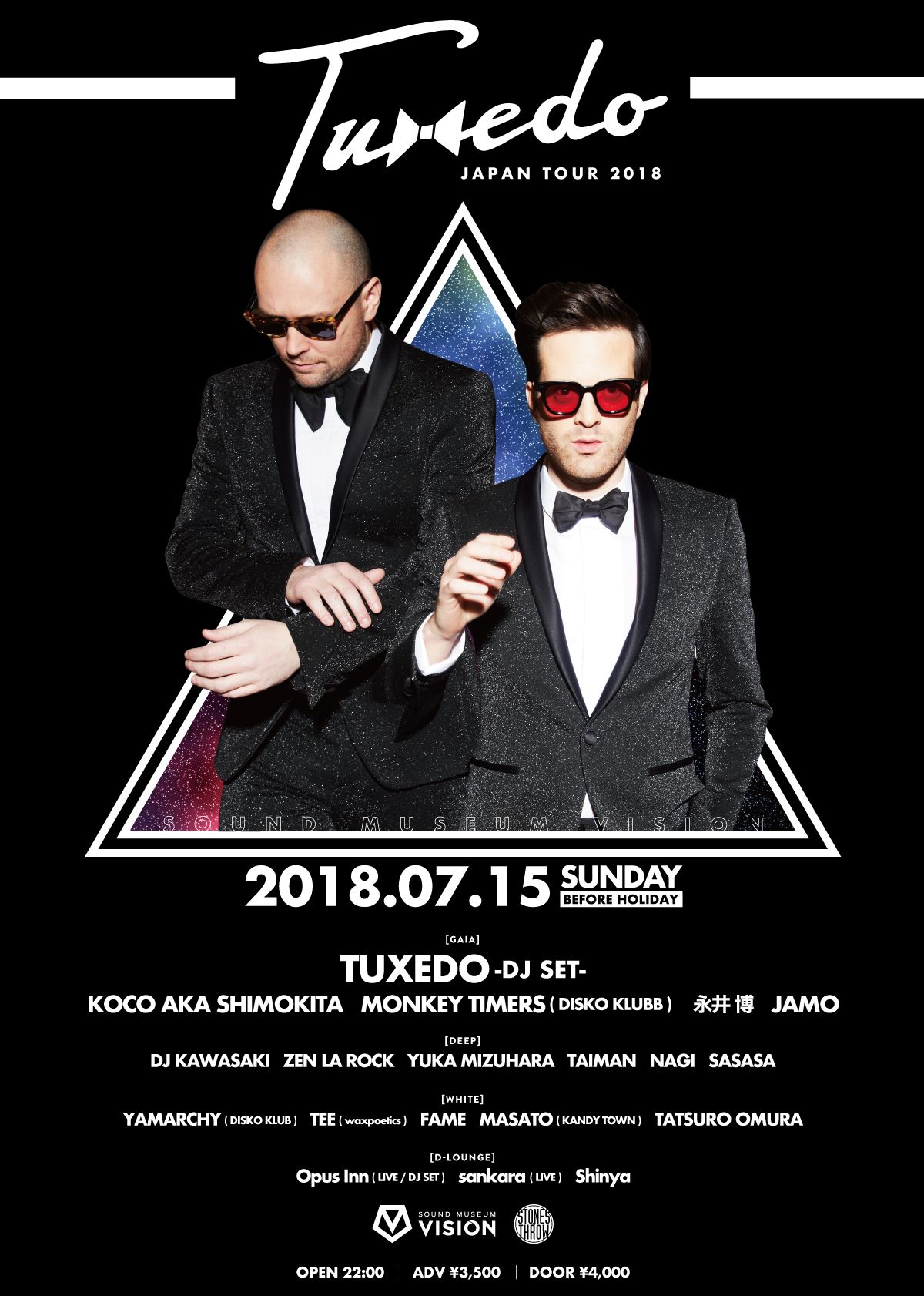 TUXEDO JAPAN TOUR 2018