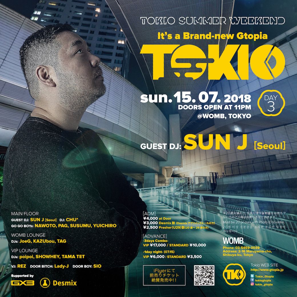 Tokio SUMMER WEEKEND “It’s a Brand-new Gtopia” -DAY 3- [WOMB]