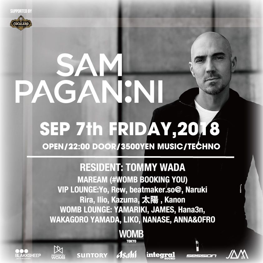 SESSION present SAM PAGANINI supported by COCALERO