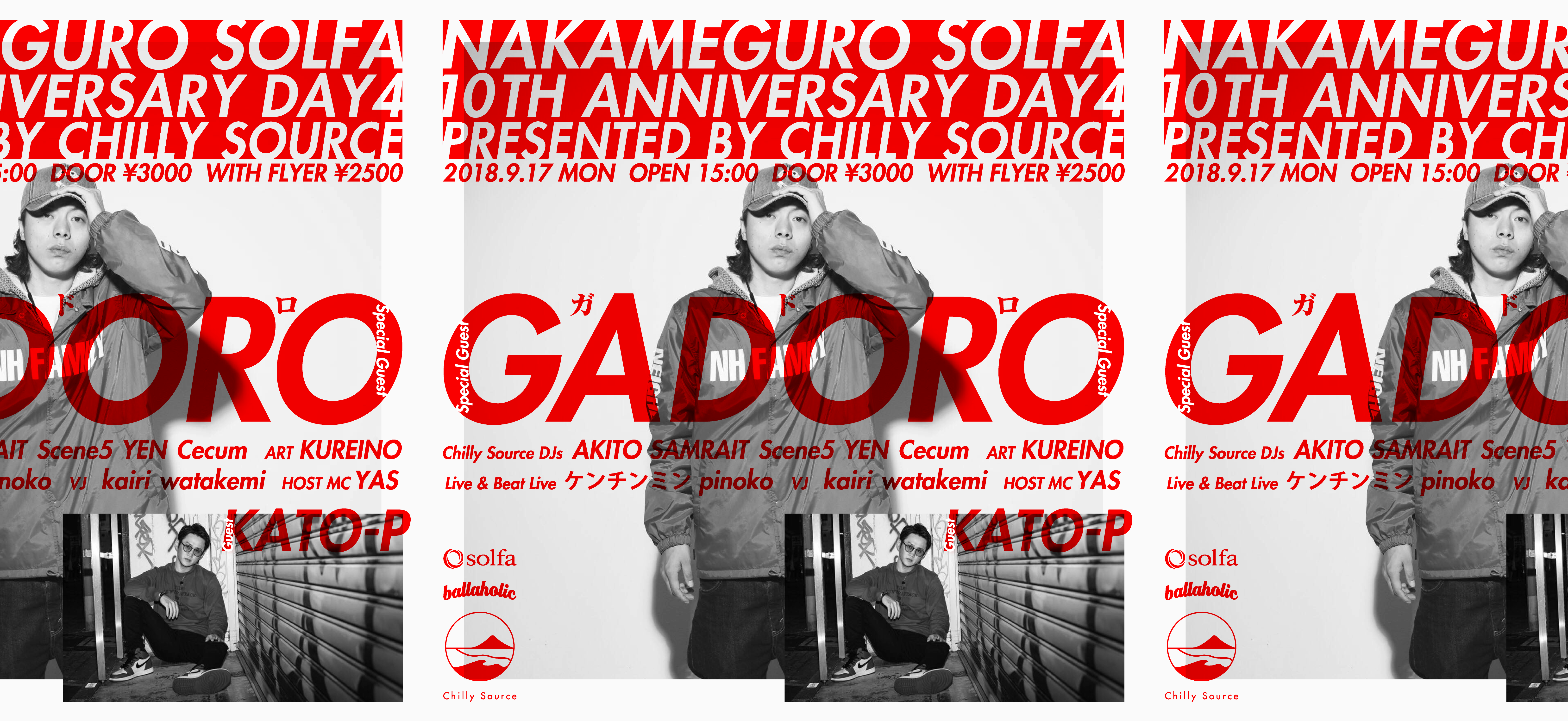 solfa 10th Anniversary ”DAY4 preseted by Chilly Source” supported by ballaholic