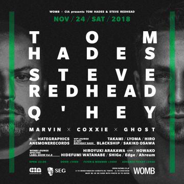 WOMB X CIA presents TOM HADES and STEVE REDHEAD