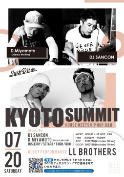 ”KYOTO SUMMIT” HOUSE meets HIP HOP,R&B