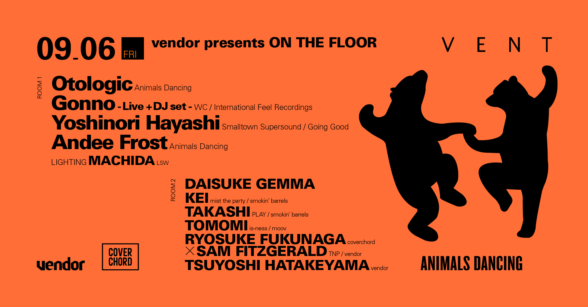 Animals Dancing at vendor presents ON THE FLOOR