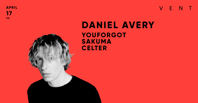 ＜開催中止＞ Daniel Avery